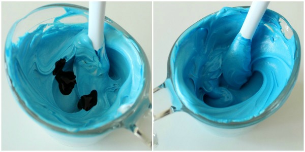 How to make light blue icing?